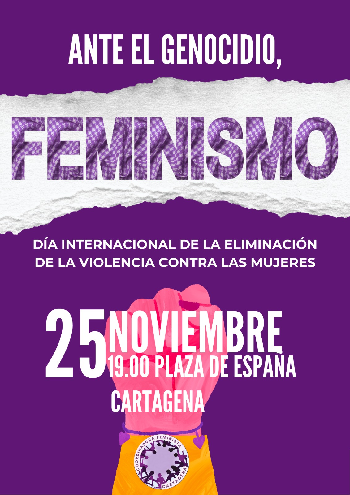 ✨ FAVECIP se suma y participa en la marcha del 25N en Cartagena ✨