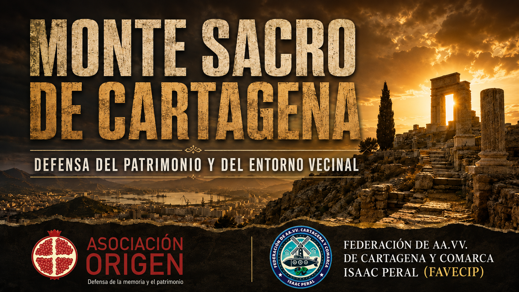 🏛️⚠️ FAVECIP Y ORIGEN ACTÚAN PARA PROTEGER EL MONTE SACRO DE CARTAGENA