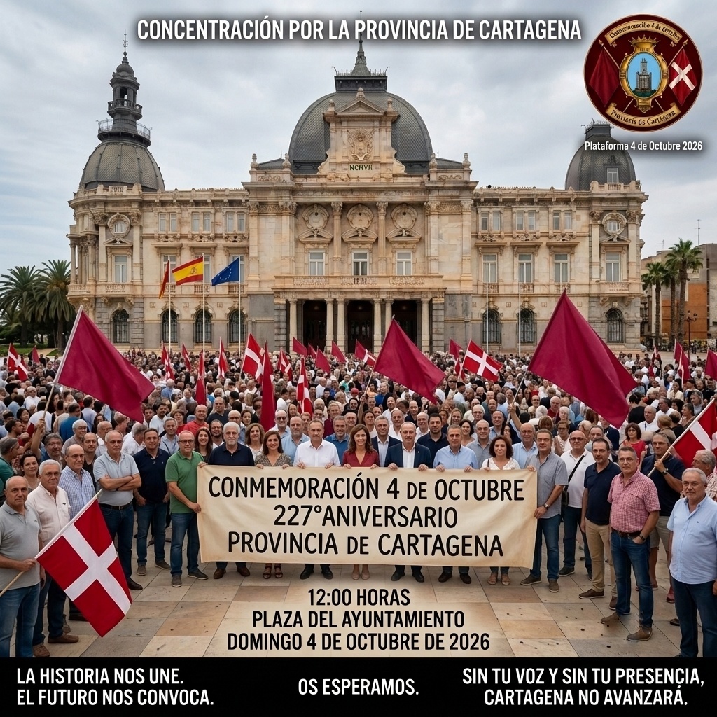 📣🏛️ CARTAGENA CONMEMORA EL 227.º ANIVERSARIO DE SU PROVINCIA HISTÓRICA